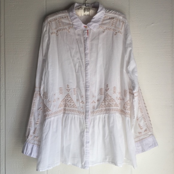 Johnny Was Tops - Johnny Was Embroidered Button Up